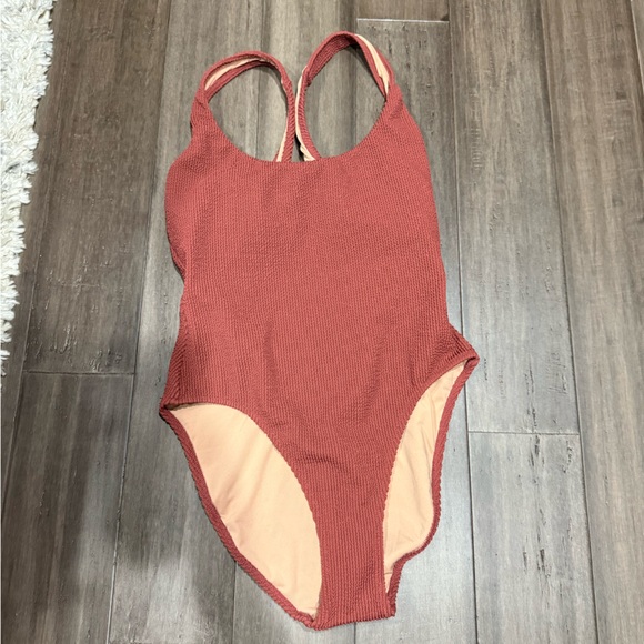 J. Crew Other - J Crew Brick Red Ribbed One Piece